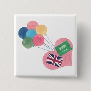 saudi-british square pinback button