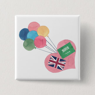saudi-british square pinback button