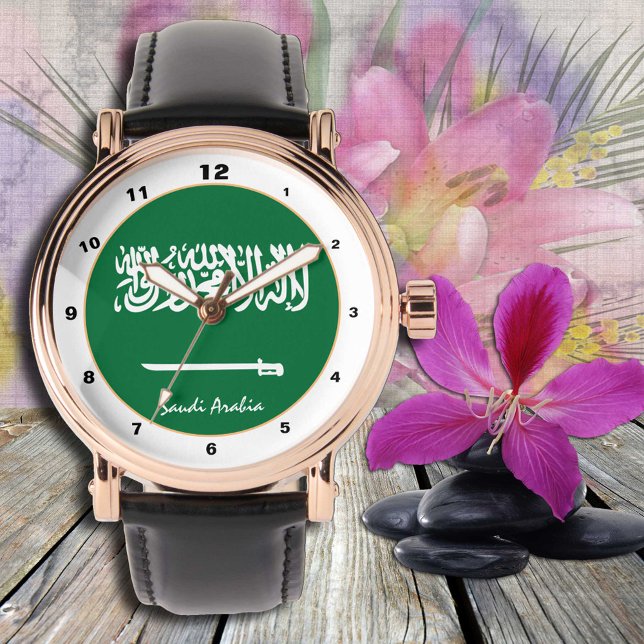 Saudi Flag watch, Saudi Arabia fashion /design Watch (Creator Uploaded)