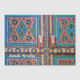 Saudi Najd Door Magnet Post Card