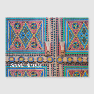 Saudi Najd Door Magnet Post Card
