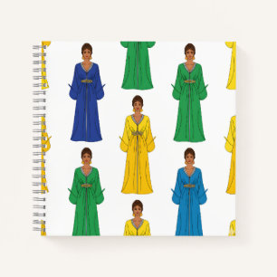 Saudi Women in Colourful dress Notebook