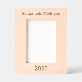 Saugatuck Michigan - Laser Engraved Frame 
