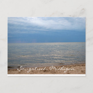 Saugatuck, Michigan Oval Beach Postcard
