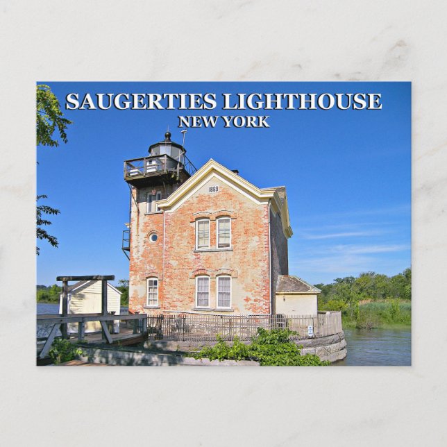 Saugerties Lighthouse, New York Postcard (Front)