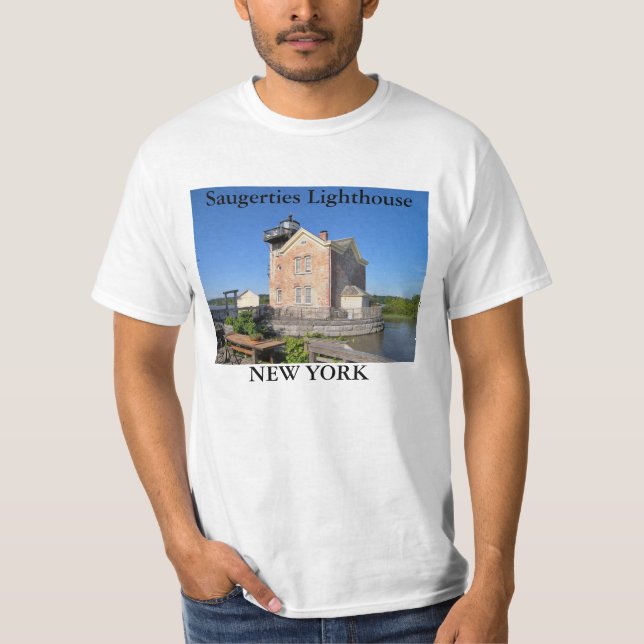 Saugerties Lighthouse, New York T-Shirt (Front)
