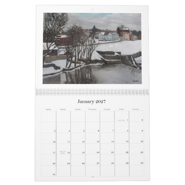 Saugerties, New York 2009 Calendar (Jan 2027)
