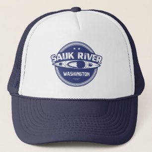 Sauk River Washington Kayaking Trucker Hat