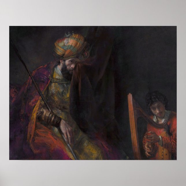 Saul and David (Mauritshuis) by Rembrandt - Poster (Front)