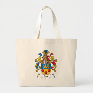 Saul Family Crest Large Tote Bag