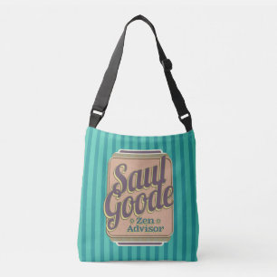 Saul Goode Zen Advisor Aqua Stripes BG Crossbody Bag