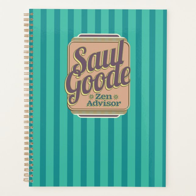 Saul Goode Zen Advisor Aqua Stripes BG Planner (Front)