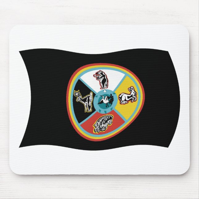 Sault Ste. Marie Tribe Flag Mousepad (Front)