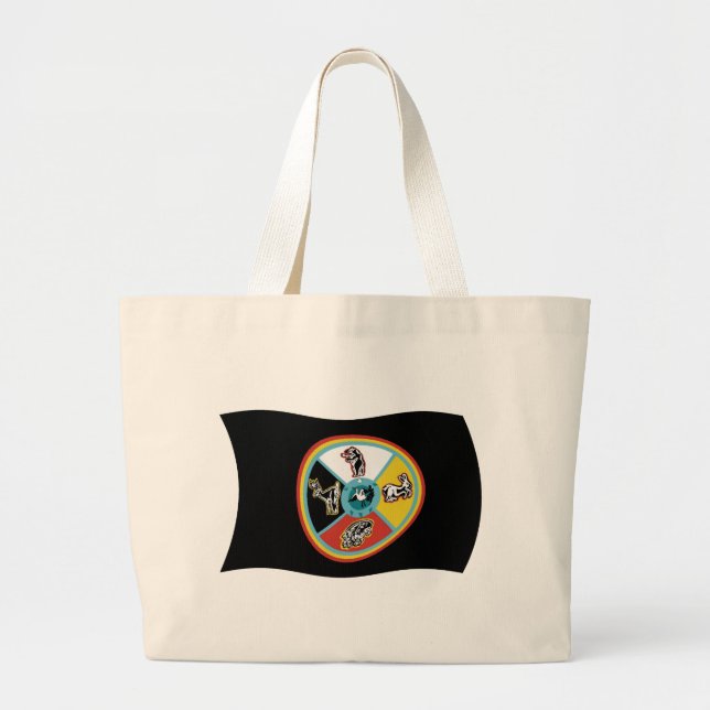 Sault Ste. Marie Tribe Flag Tote Bag (Front)