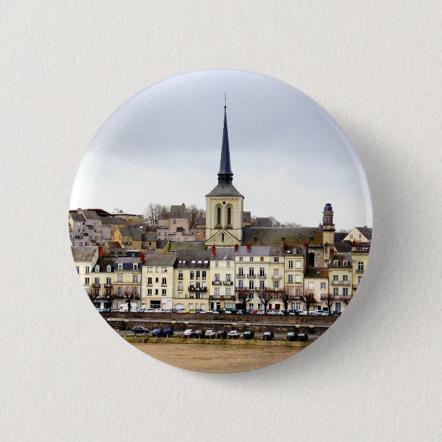 Saumur River Bank Scene Badge (Front)