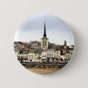 Saumur River Bank Scene Badge