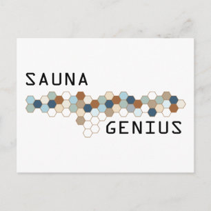 Sauna Genius Postcard