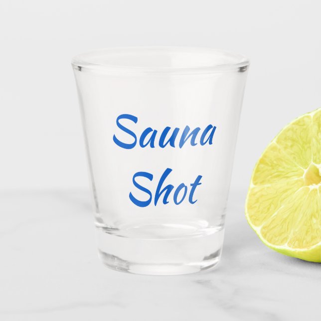 Sauna Shot SISU Finnish Shot Glass (Set of 2) (Front)