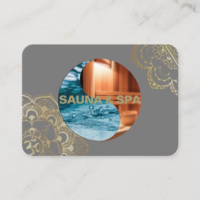 SAUNA & SPA - Business Card (Front)