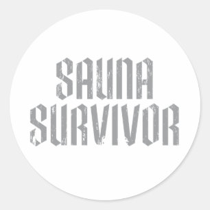 Sauna Survivor 06 Classic Round Sticker