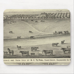 Saunders County Farms, Nebraska Mouse Pad