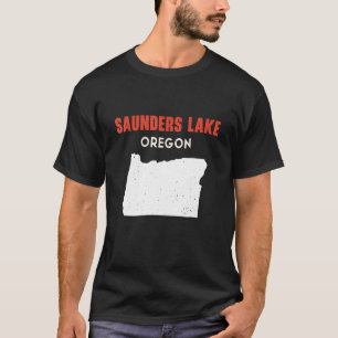 Saunders Lake Oregon USA State America Travel Oreg T-Shirt