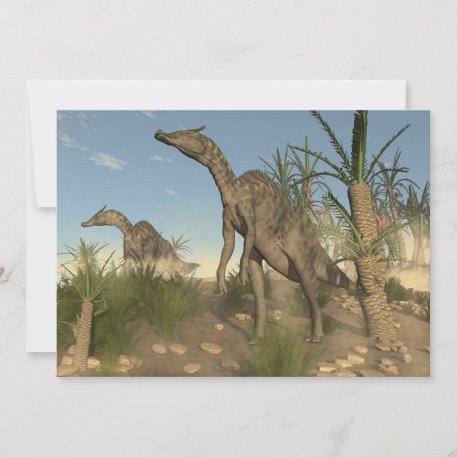 Saurolophus dinosaurs - 3D render (Front)