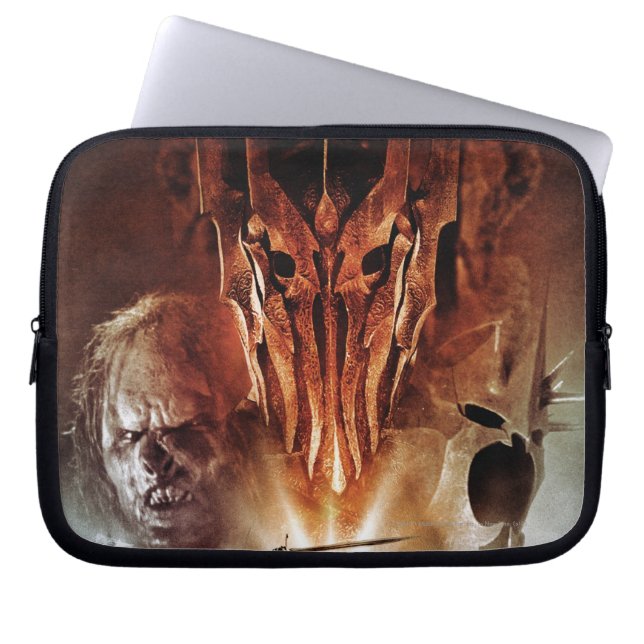 Sauron, Orcs, Witchking, and Ring Wraiths Laptop Sleeve (Front)