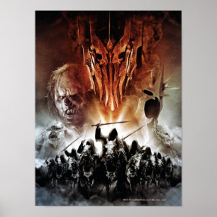 Sauron, Orcs, Witchking, and Ring Wraiths Poster