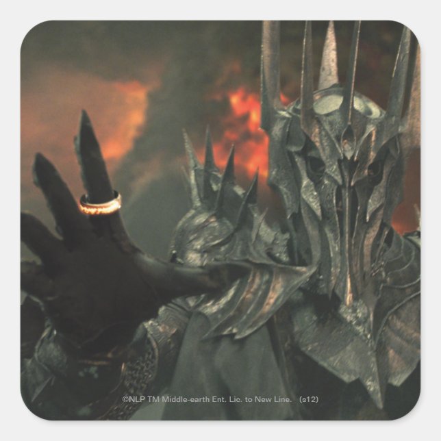 Sauron wth Hand Square Sticker (Front)