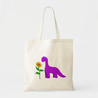 Sauropod and Sunflower Tote Bag