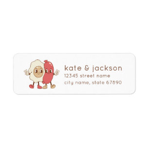 Sausage and Eggs Return Address Labels