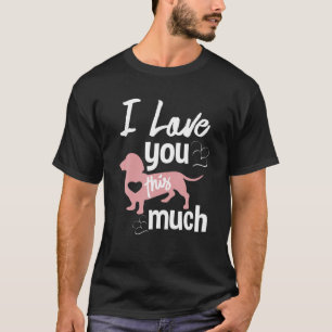 Sausage Dog And Puppy Funny Cartoon Pet Lovers T-Shirt