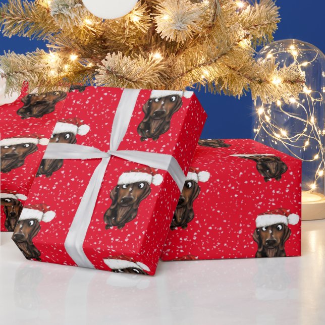 Sausage Dog Christmas Wrapping Paper (Holidays)
