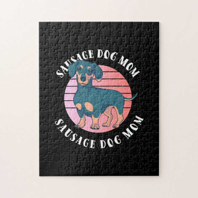 Sausage Dog Mum Jigsaw Puzzle (Vertical)