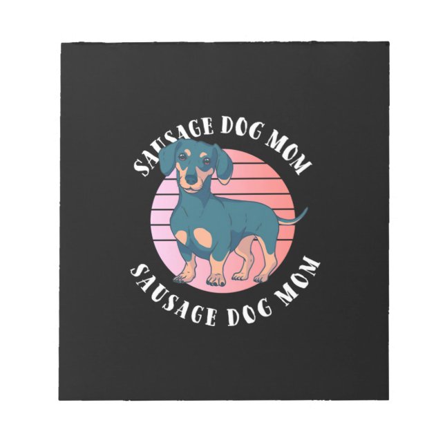 Sausage Dog Mum Notepad (Front)