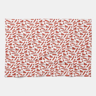 Sausage Dog pattern Tea Towel
