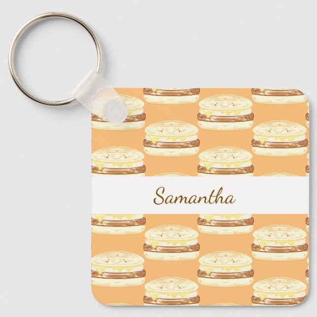 Sausage,Egg And Cheese Sandwich  Key Ring (Front)