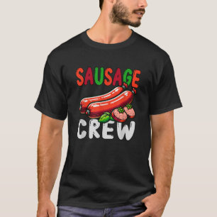 Sausage Funny Crew Costume Candy Cake Lover Kids T T-Shirt