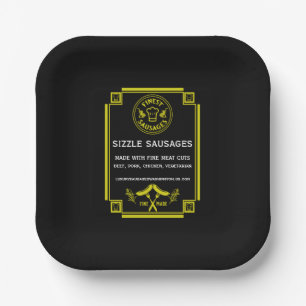 Sausage makers paper plate