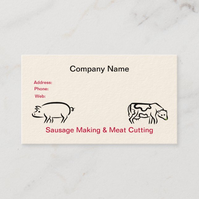 Sausage & Meat Business Card (Front)