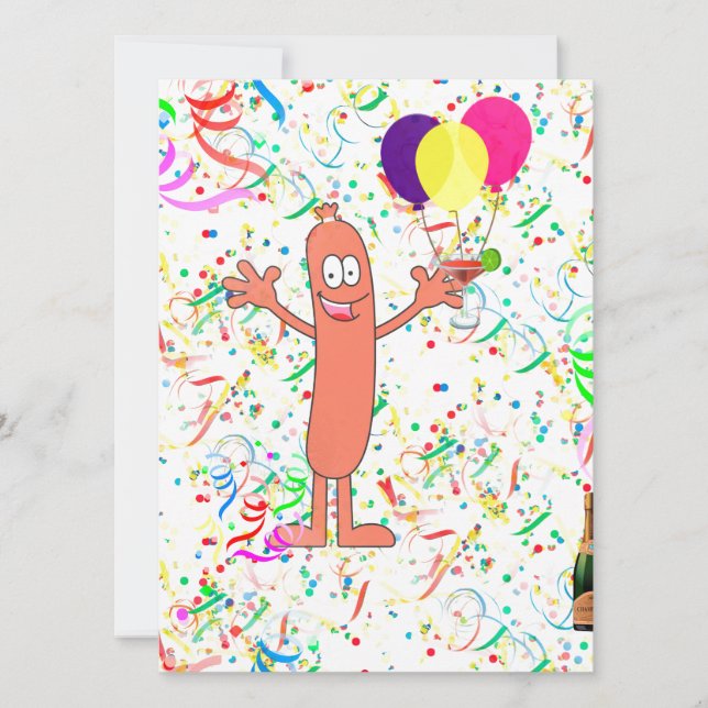 sausage party invitation (Front)
