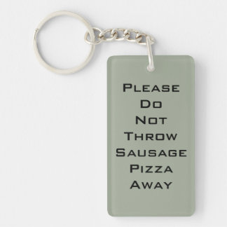Sausage Pizza Key Ring