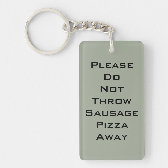 Sausage Pizza Key Ring (Front)