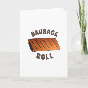 Sausage Roll British Food Savoury Pastry Chef Café Card