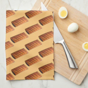 Sausage Roll British Savoury Pastry Snack Food UK Tea Towel