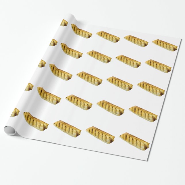 Sausage Roll Wrapping Paper (Unrolled)