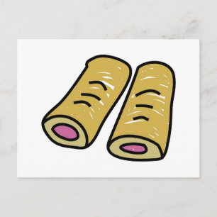 Sausage Rolls Postcard