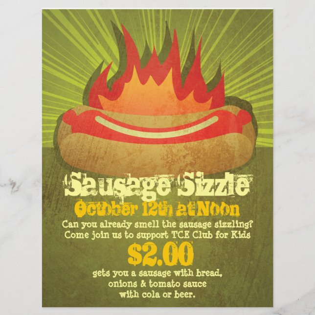 Sausage Sizzle Party Flyer (Front)