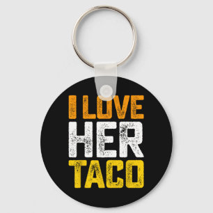 Sausage Taco Matching Couple Costumes Halloween Key Ring